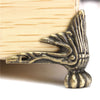 Antique Brass Jewelry  Wood Case