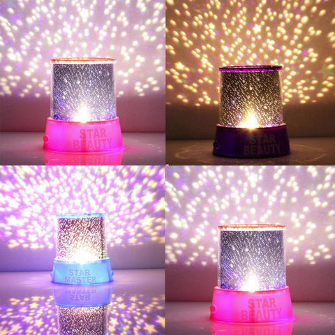 Romantic Cosmos Moon Colorful Light