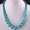 Blue Round Beads Necklace